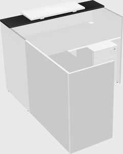 L-shaped modular reception