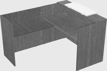 L-shaped modular reception