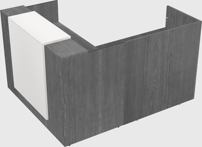 L-shaped modular reception