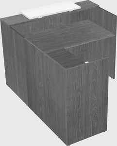 L-shaped modular reception