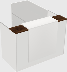 L-shaped modular reception