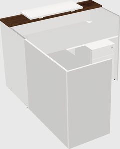 L-shaped modular reception