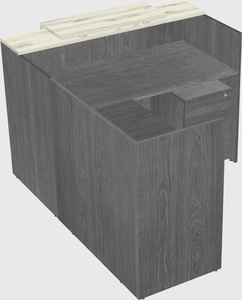 L-shaped modular reception