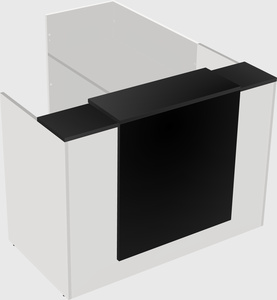 L-shaped modular reception