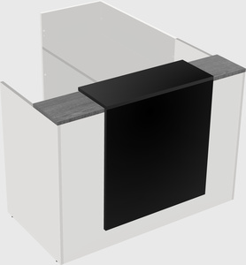 L-shaped modular reception