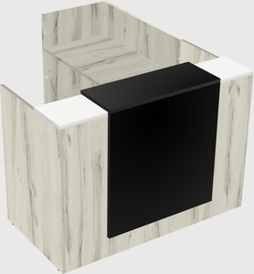 L-shaped modular reception