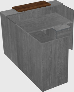 L-shaped modular reception