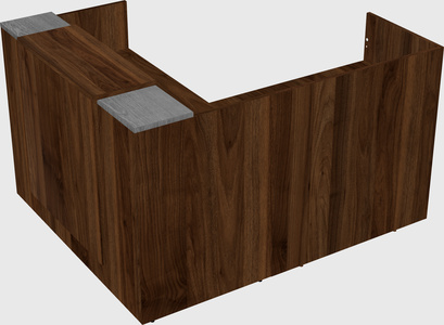 L-shaped modular reception