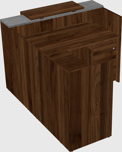 L-shaped modular reception
