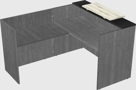 L-shaped modular reception