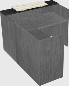 L-shaped modular reception