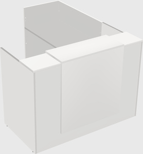 L-shaped modular reception