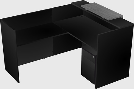 L-shaped modular reception