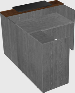 L-shaped modular reception