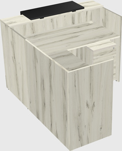 L-shaped modular reception