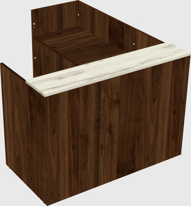 L-shaped modular reception