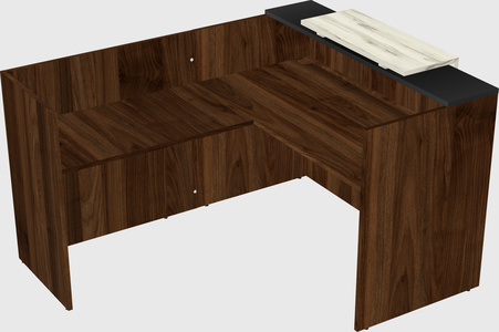 L-shaped modular reception