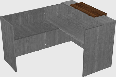 L-shaped modular reception