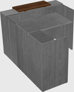 L-shaped modular reception