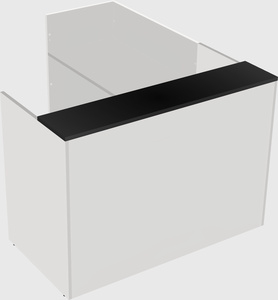 L-shaped modular reception