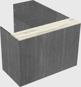 L-shaped modular reception