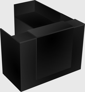 L-shaped modular reception