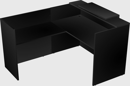 L-shaped modular reception