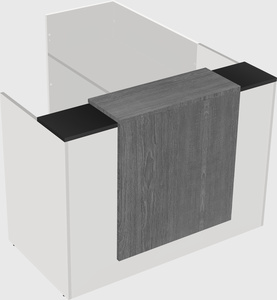 L-shaped modular reception