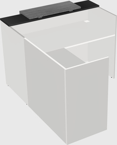 L-shaped modular reception