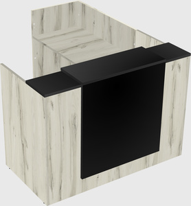L-shaped modular reception