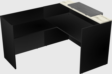 L-shaped modular reception