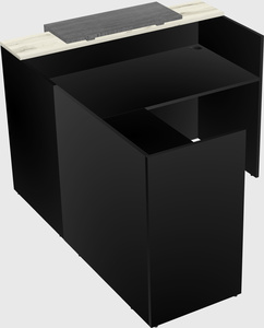 L-shaped modular reception