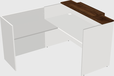 L-shaped modular reception