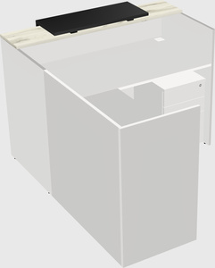 L-shaped modular reception