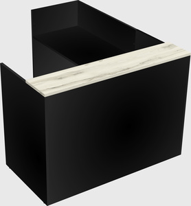 L-shaped modular reception