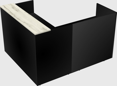 L-shaped modular reception