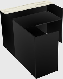 L-shaped modular reception