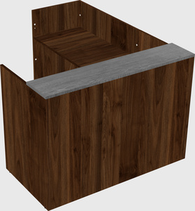L-shaped modular reception