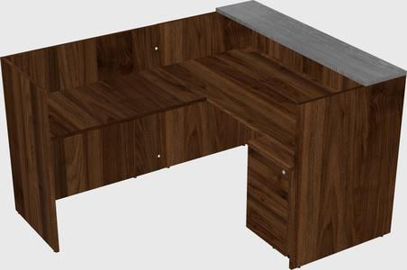 L-shaped modular reception