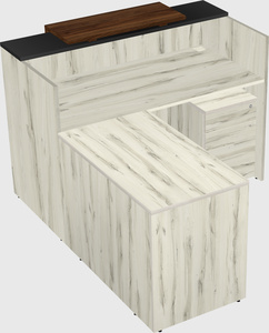 L-shaped modular reception