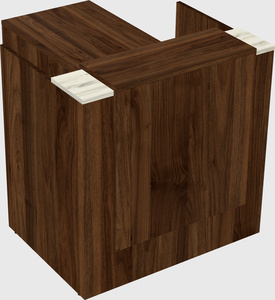 L-shaped modular reception