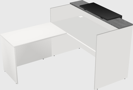 L-shaped modular reception