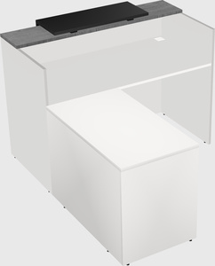 L-shaped modular reception