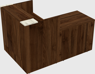 L-shaped modular reception