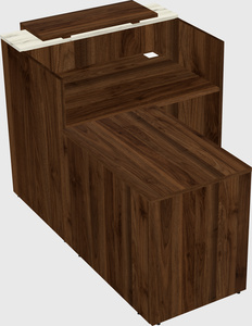 L-shaped modular reception
