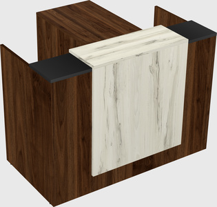 L-shaped modular reception