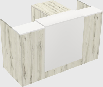 L-shaped modular reception