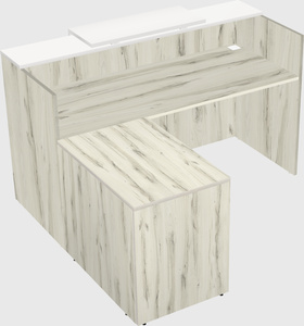 L-shaped modular reception