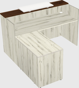 L-shaped modular reception