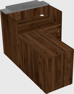L-shaped modular reception